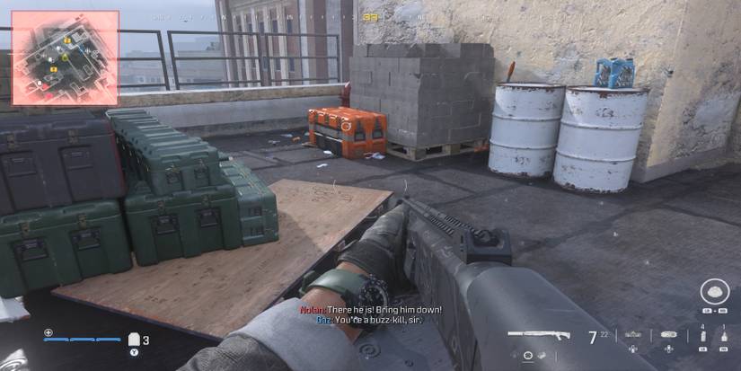 mw3 - highrise supply crates - roof g3 2