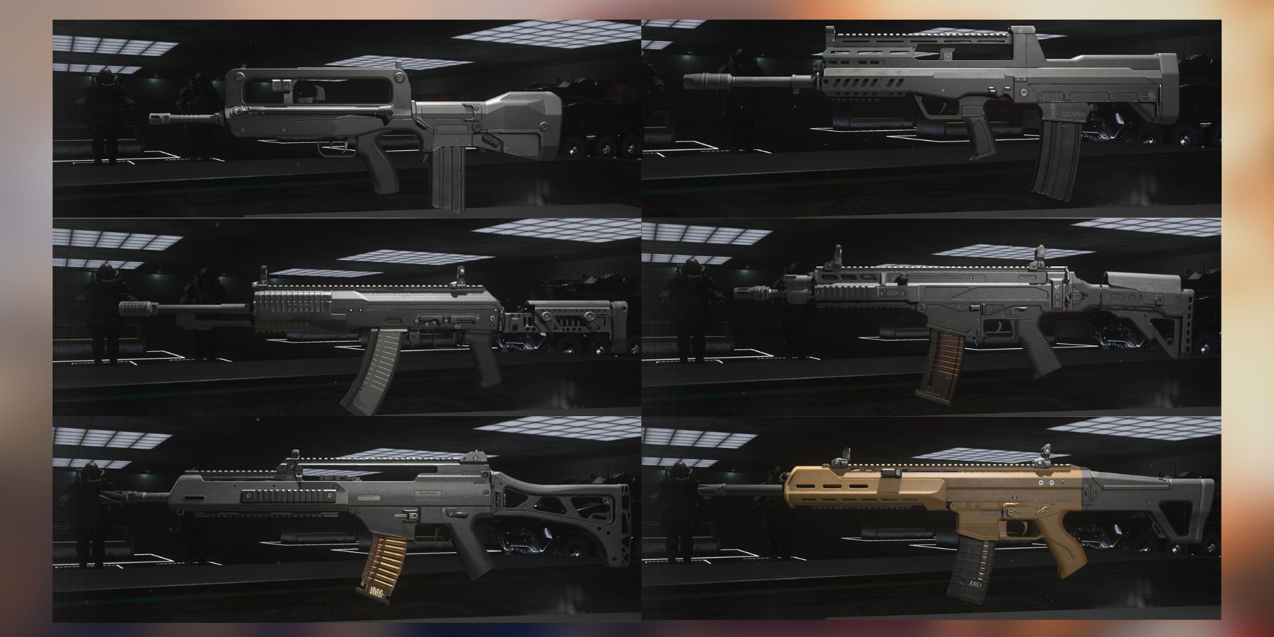 all six new assault rifles in modern warfare 3.