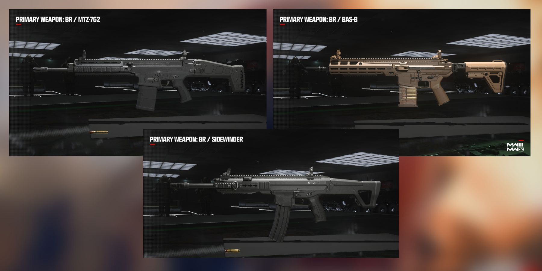 all three battle rifles in modern warfare 3.