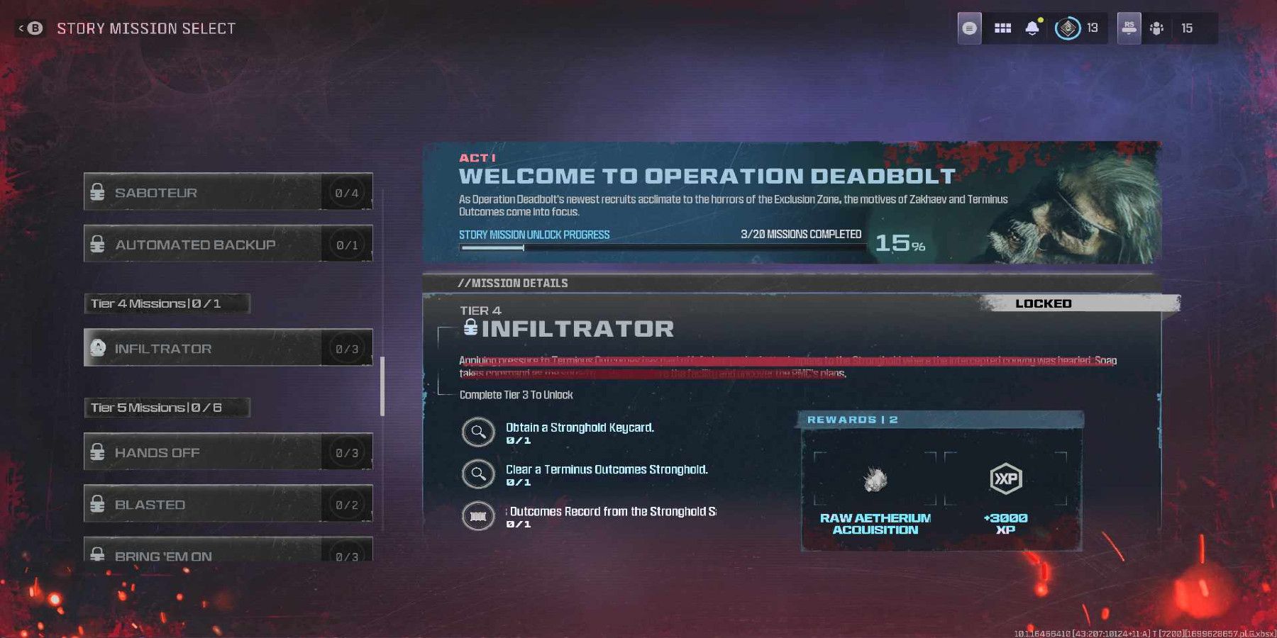 mw3 - operation deadbolt - tier 4