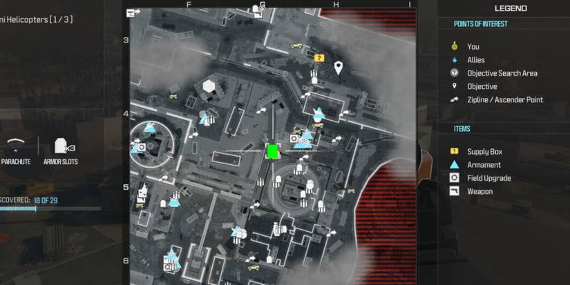 mw3 - reactor supply crates - g4 roof map