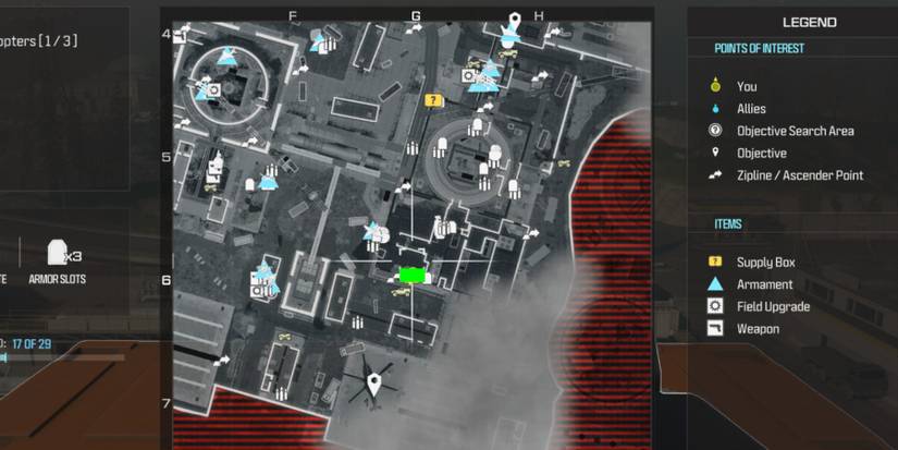 mw3 - reactor supply crates - g6 roof map