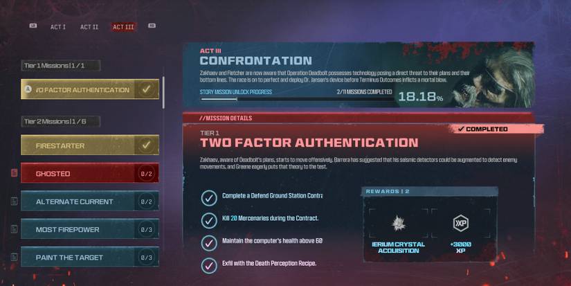 mwz - act 3 - tier 1