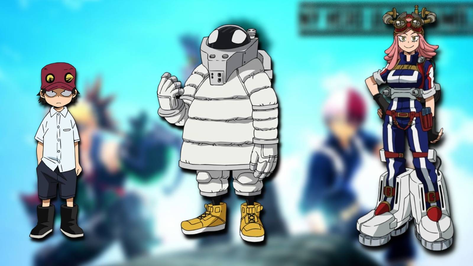 Kota Izumi, Thirteen and Mei Hatsume as Easter Eggs in the game My Hero Ultra Rumble