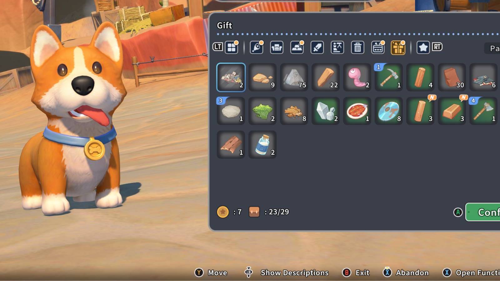 my time at sandrock nemo gifts