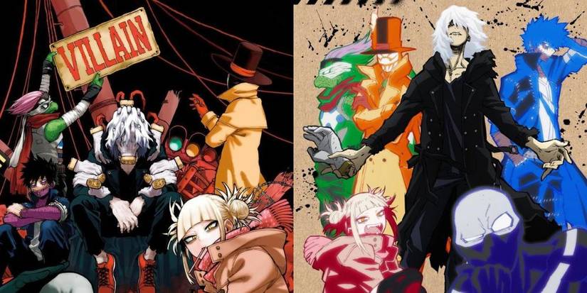 Official posters of the Meta Liberation Army Arc, comparison between the manga and the anime.