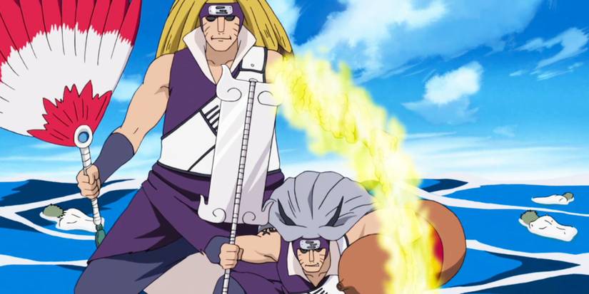 Naruto Kinkaku and Ginkaku with four treasured tools