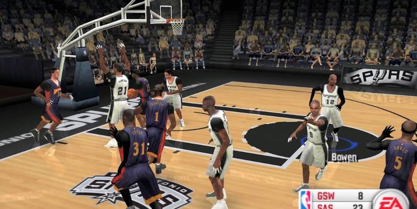 Gameplay screenshot from NBA Live 06 