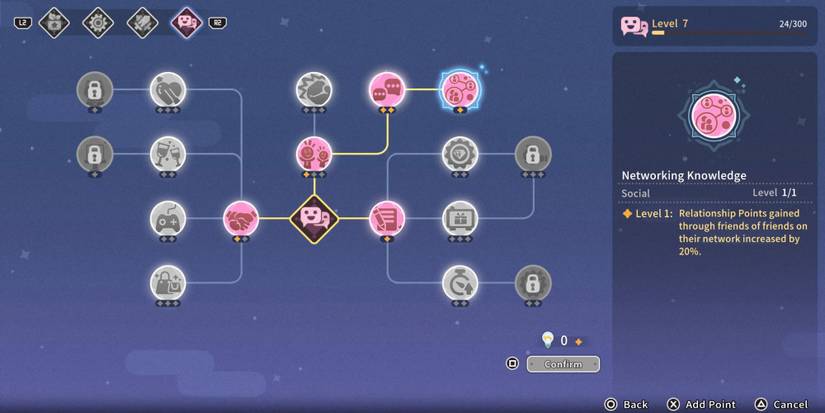 The Networking Knowledge skill in My Time at Sandrock