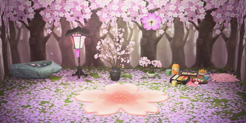 The Cherry Blossom Series in Animal Crossing: New Horizons
