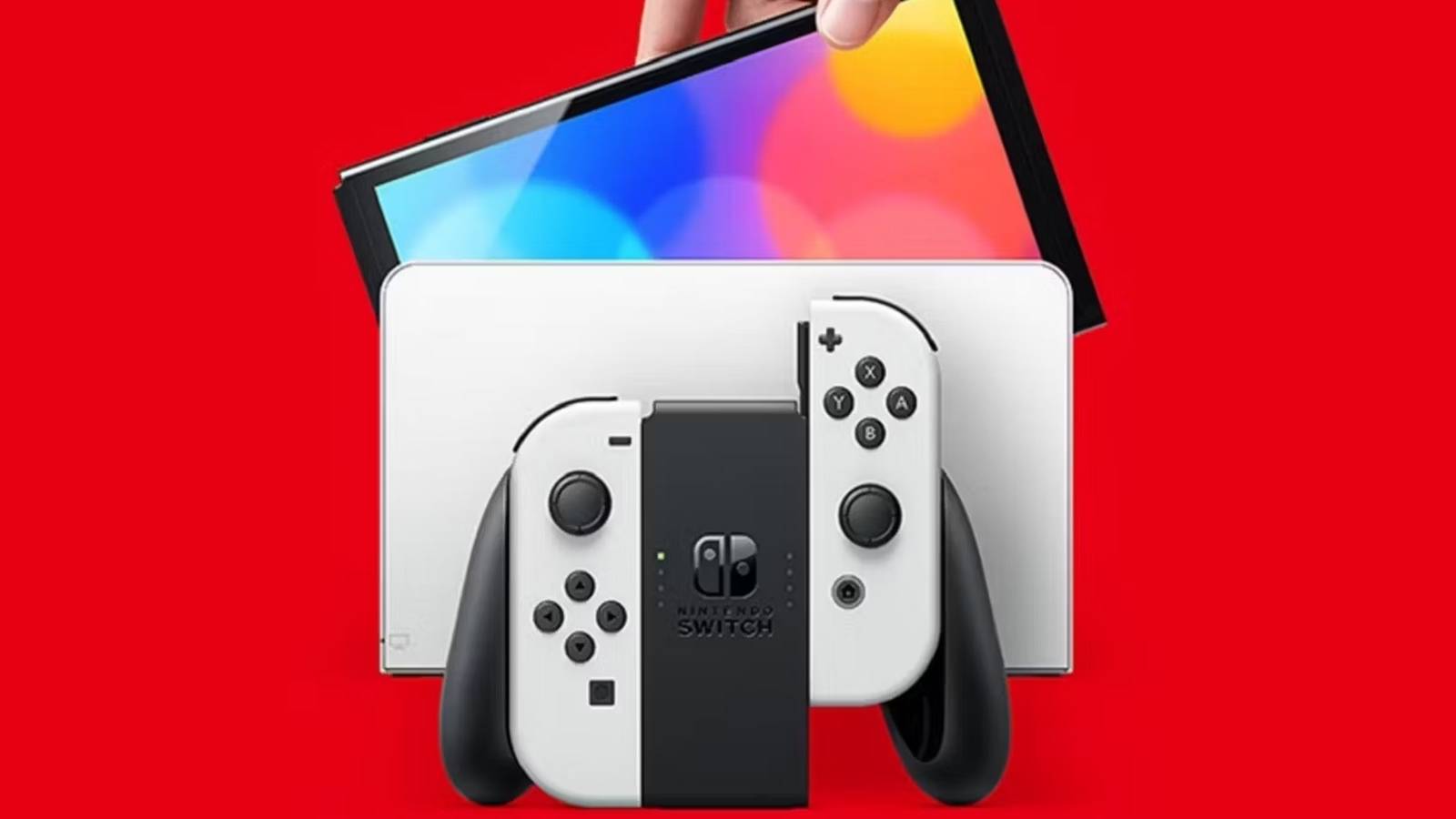 nintendo switch oled console and dock