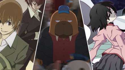 odd taxi, owarimonogatari, baccano best mystery anime