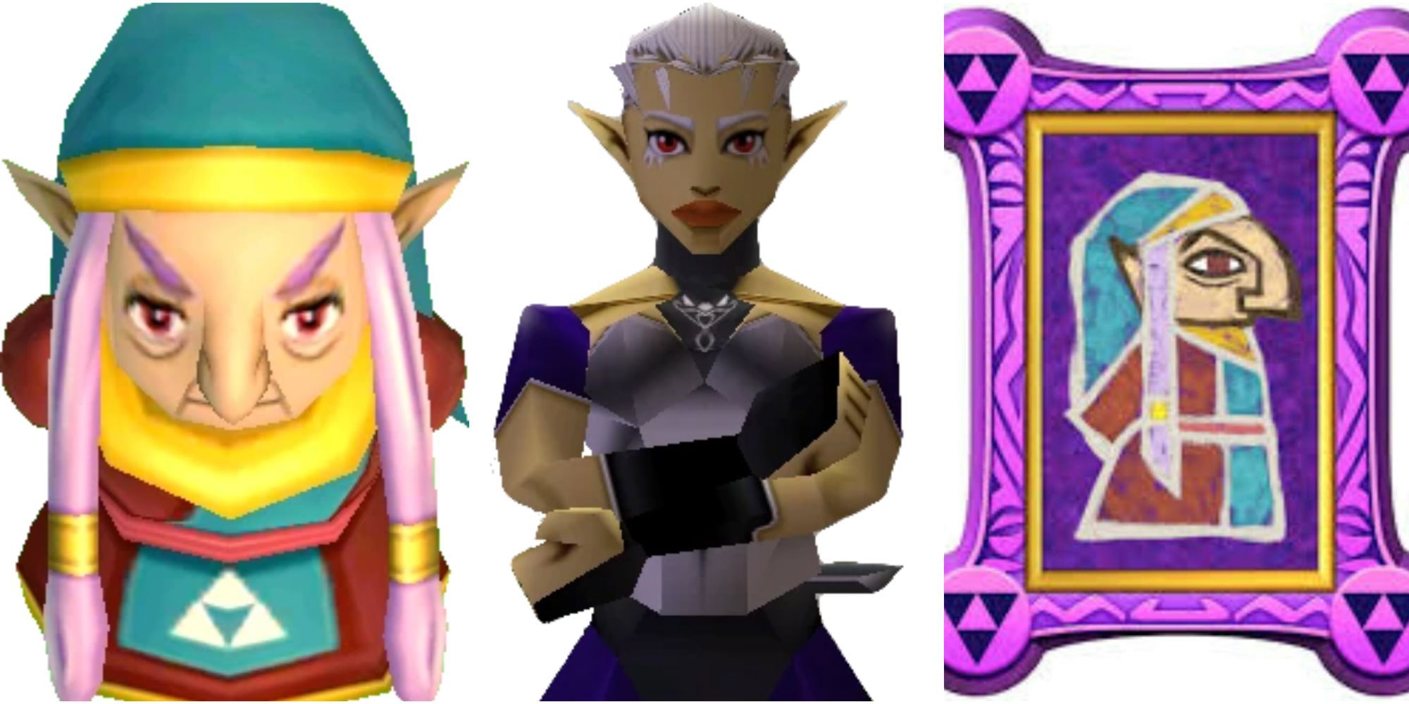 Impa from Ocarina of Time and A Link Between Worlds, including her Sage portrait