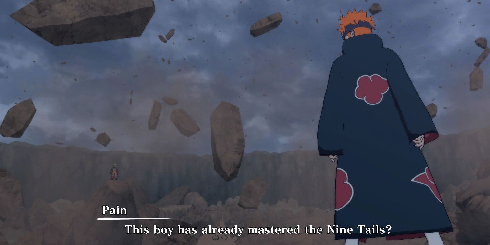 Pain during the showdown with Naruto