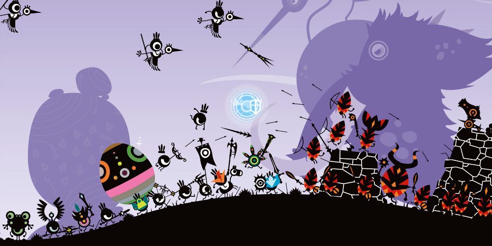 gameplay screenshot from Patapon 