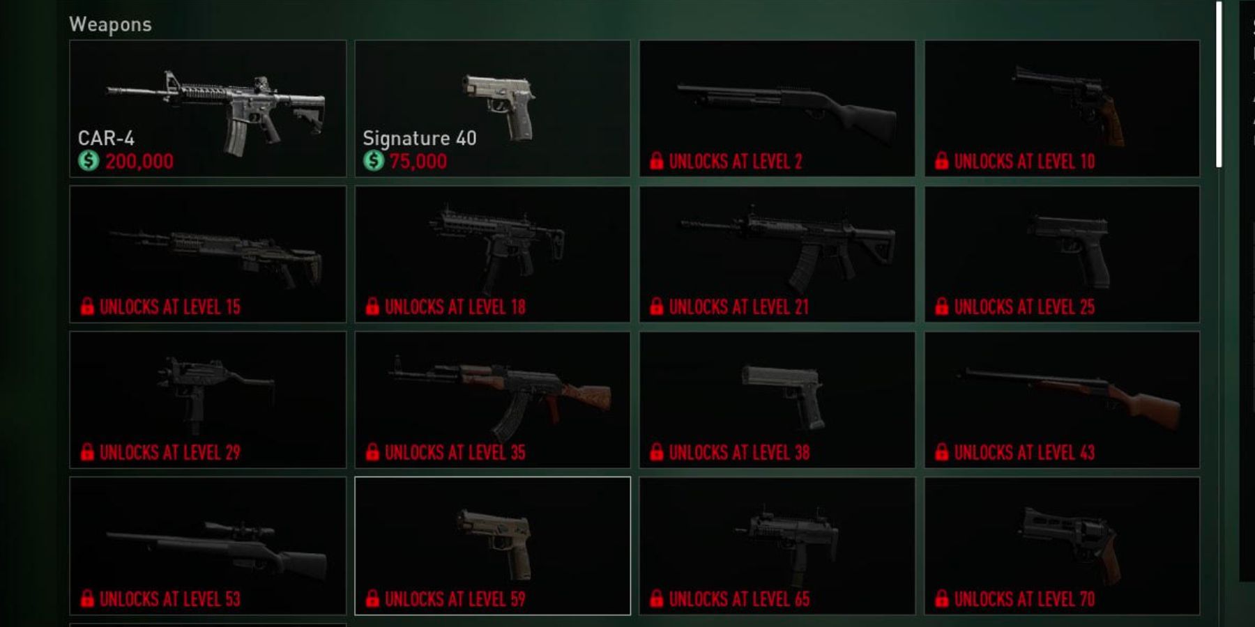 payday 3 weapons