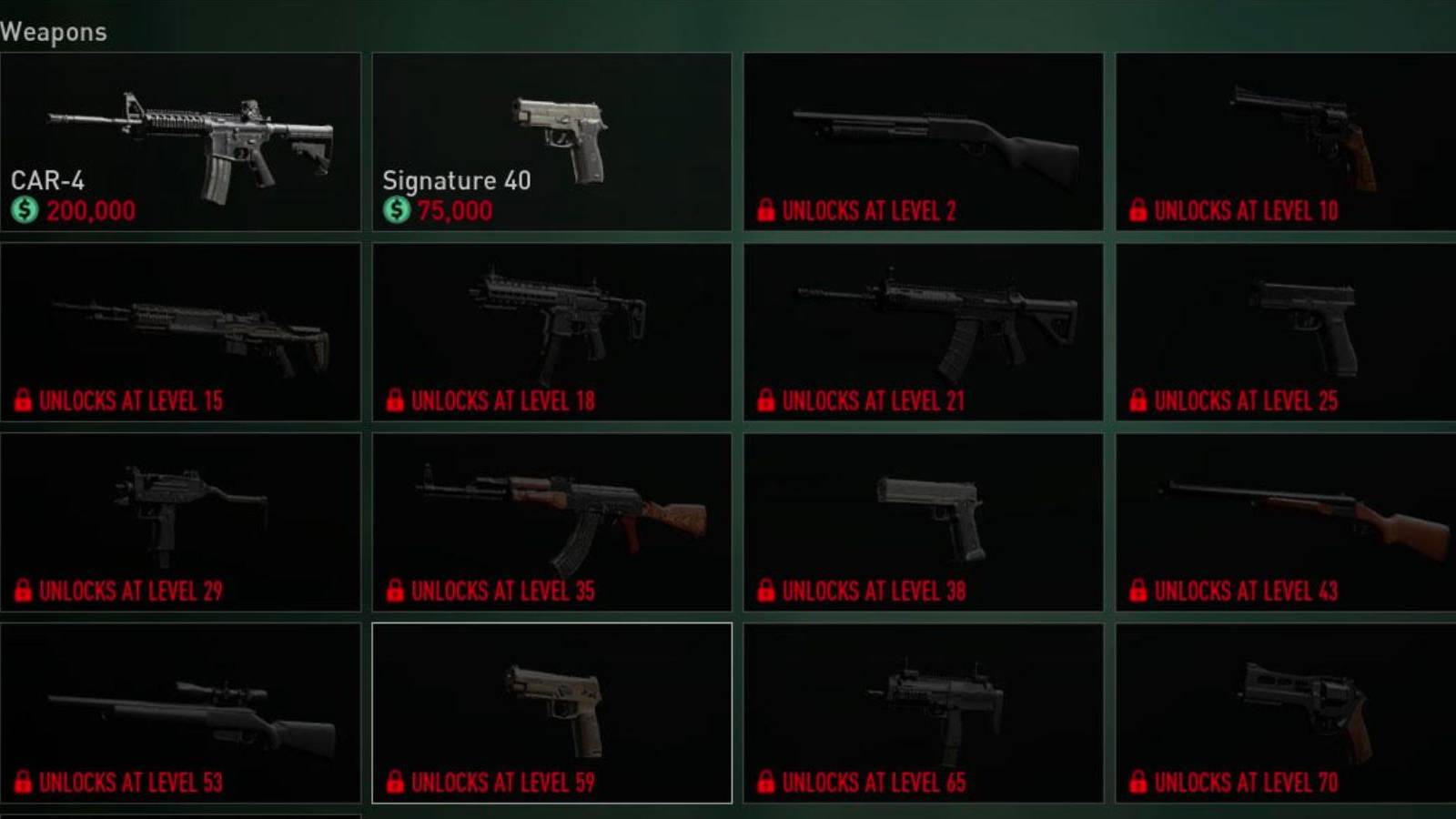 payday 3 weapons