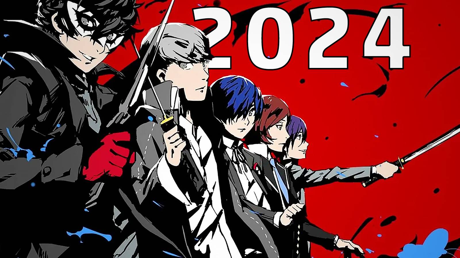 Persona series protagonists year 2024 artwork