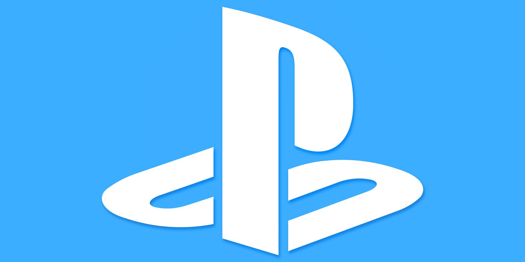 PlayStation logo submark on bright blue background