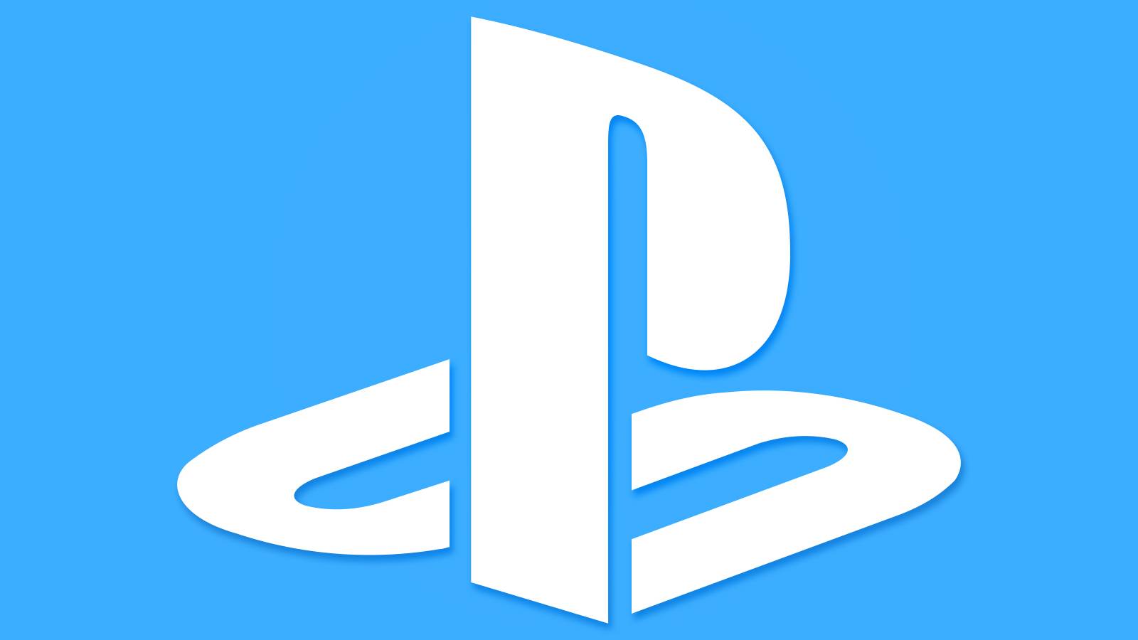PlayStation logo submark on bright blue background