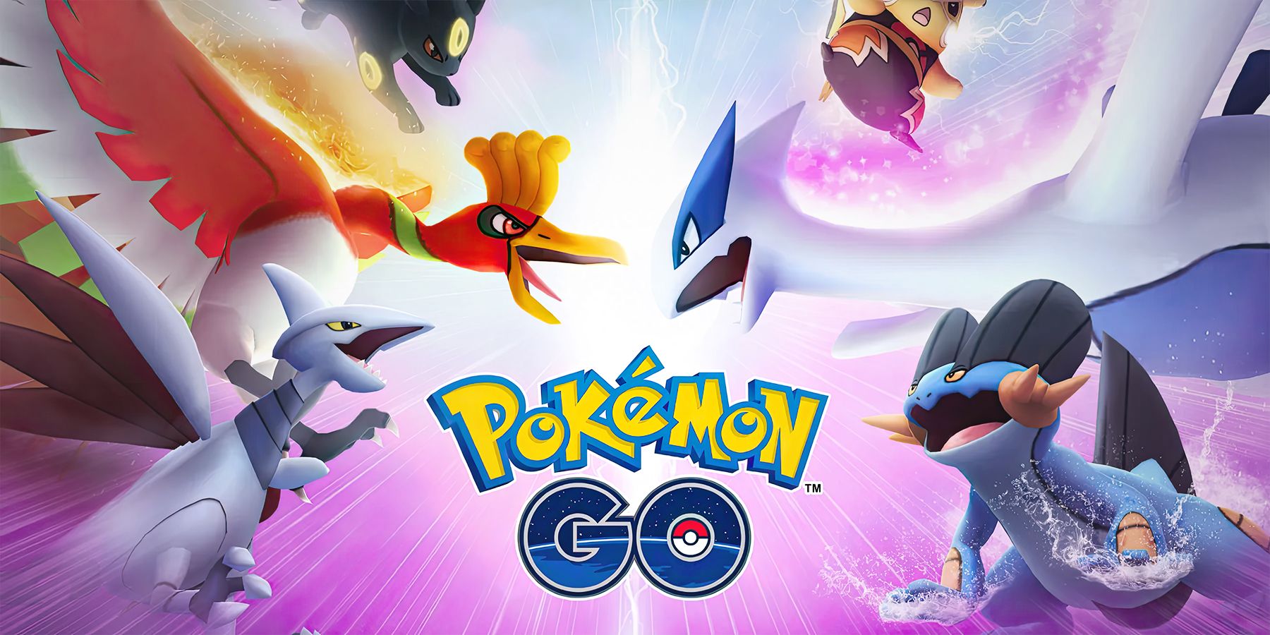 Pokemon GO Lugia Ho-Oh et al promo artwork with game logo