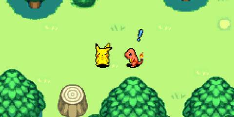 Pokemon Mystery Dungeon Blue Rescue Team charmander pikachu
