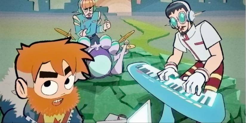 Pop'n TwinBee playing a song in Scott Pilgrim Takes Off