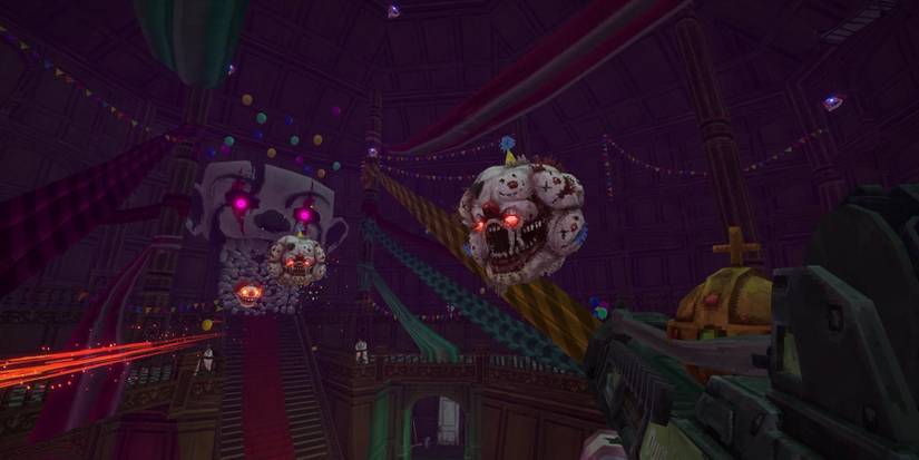 Scary clown creatures in Postal: Brain Damaged
