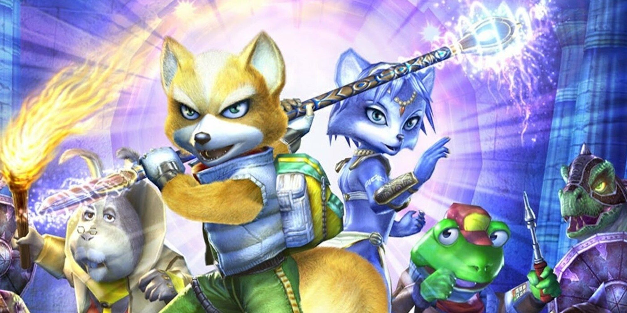 Promo Art featuring characters in Star Fox Adventure