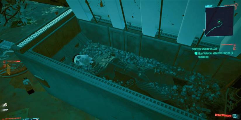 Rache Bartmoss' body in Cyberpunk 2077