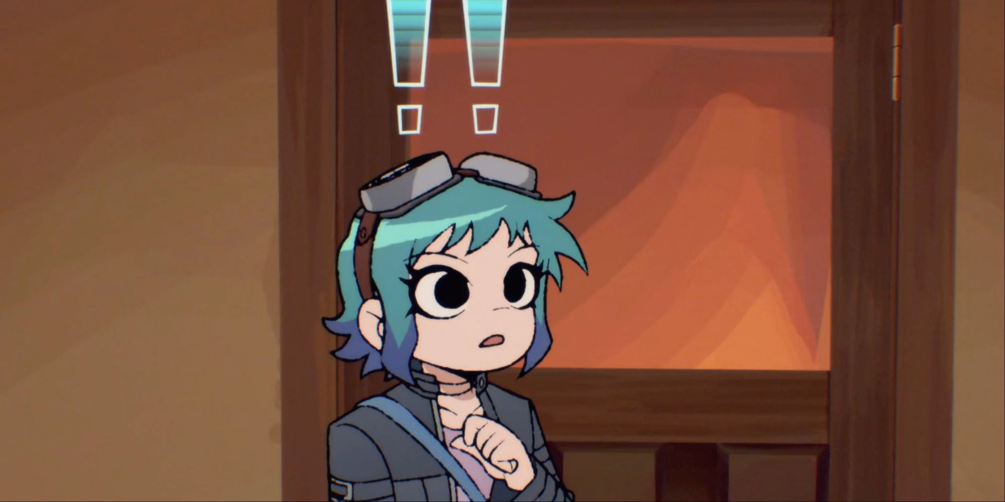 Ramona looking surprised in Scott Pilgrim Takes Off