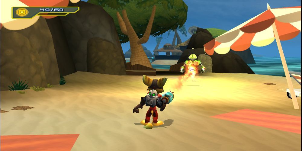 gameplay screenshot from ratchet & clank size matters 
