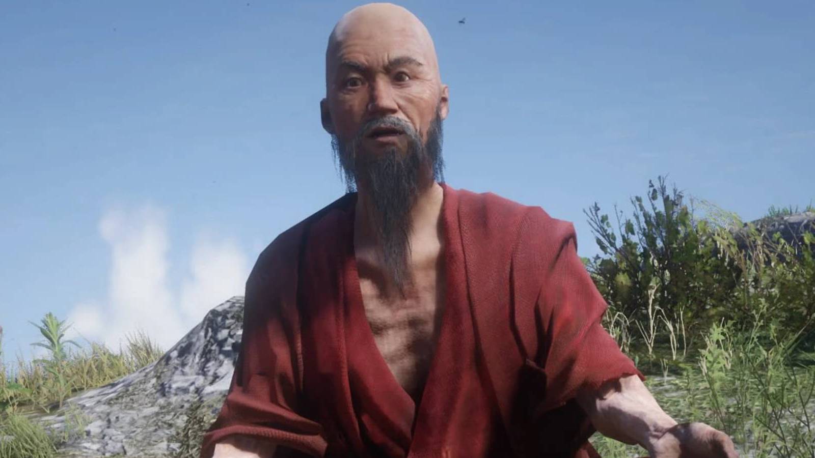 The Meditating Monk from Red Dead Redemption 2