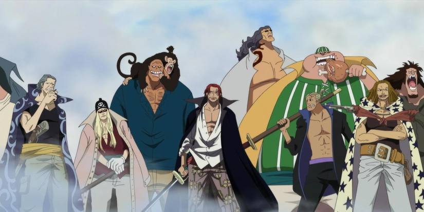 red hair pirates race for one piece
