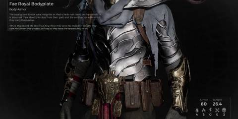 Remnant 2 - Fae Royal Bodyplate In Inspect Menu