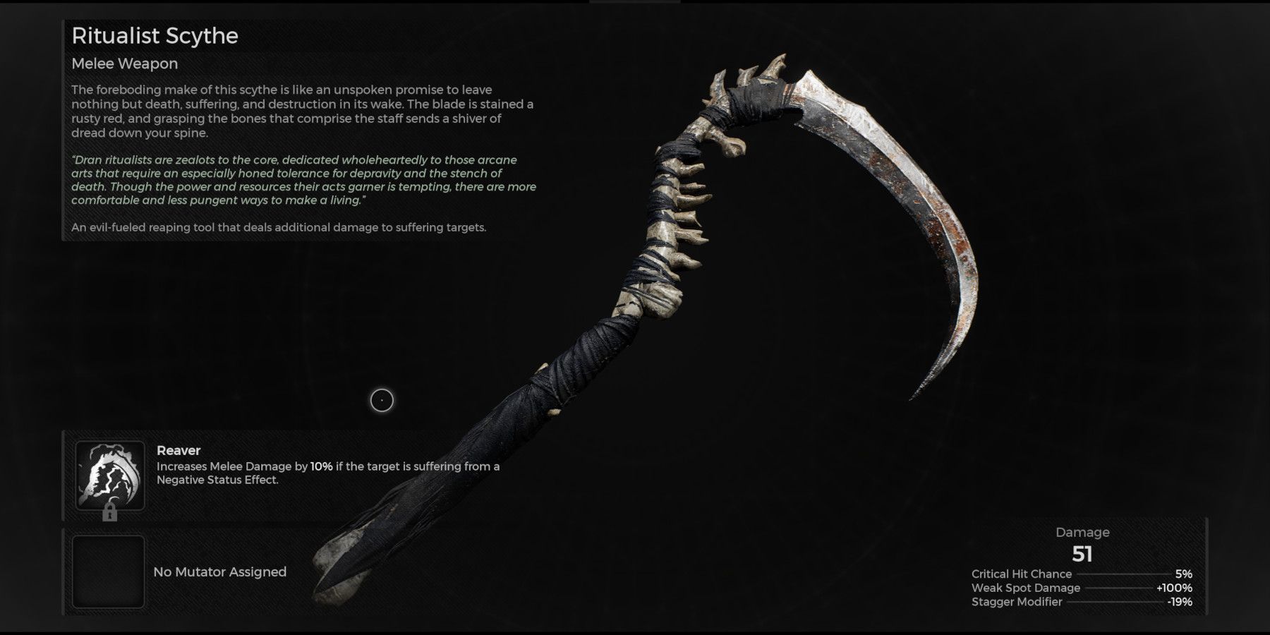 remnant 2 scythe blade hilt