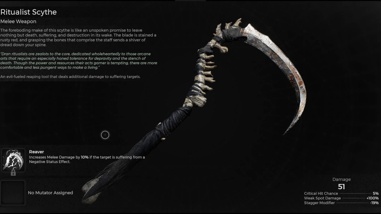 remnant 2 scythe blade hilt