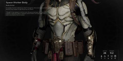 Remnant 2 - Space Worker Body In Inspect Menu