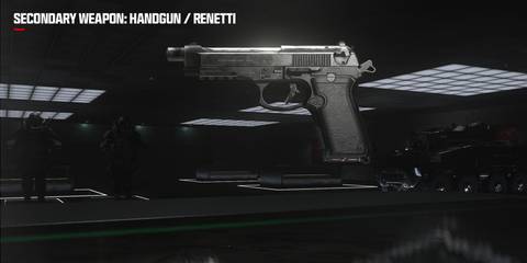renetti pistol in modern warfare 3.