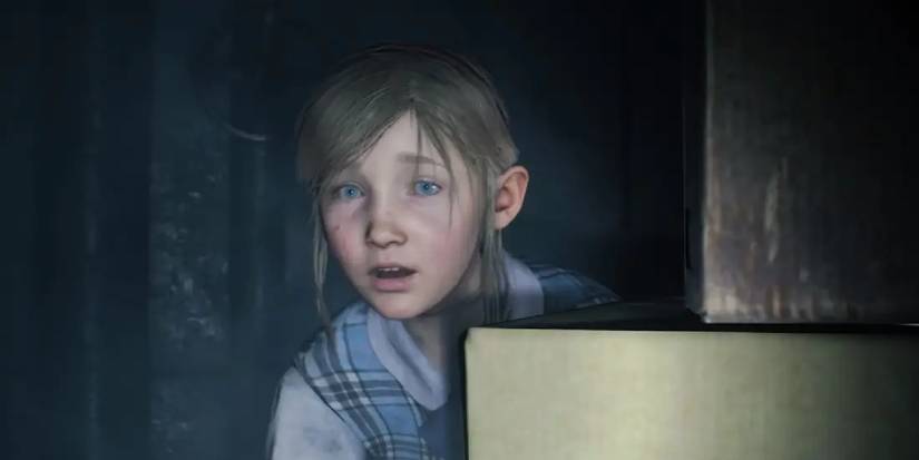 Resident Evil 2 Sherry hiding