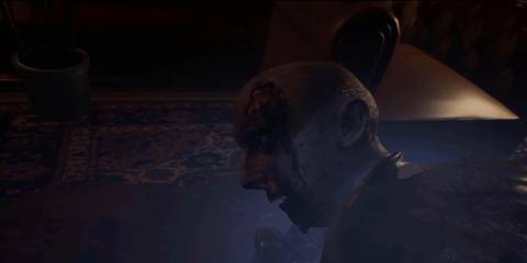 Resident Evil UE5 remake turning around zombie