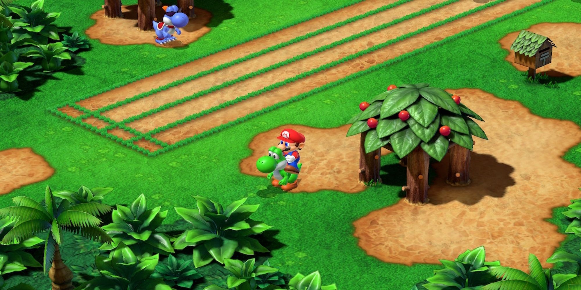 Riding Yoshi in Super Mario RPG