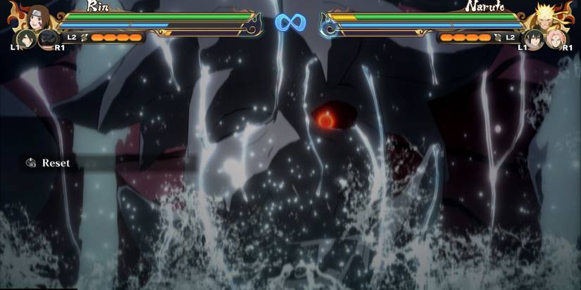 The Three-Tails attacking Naruto