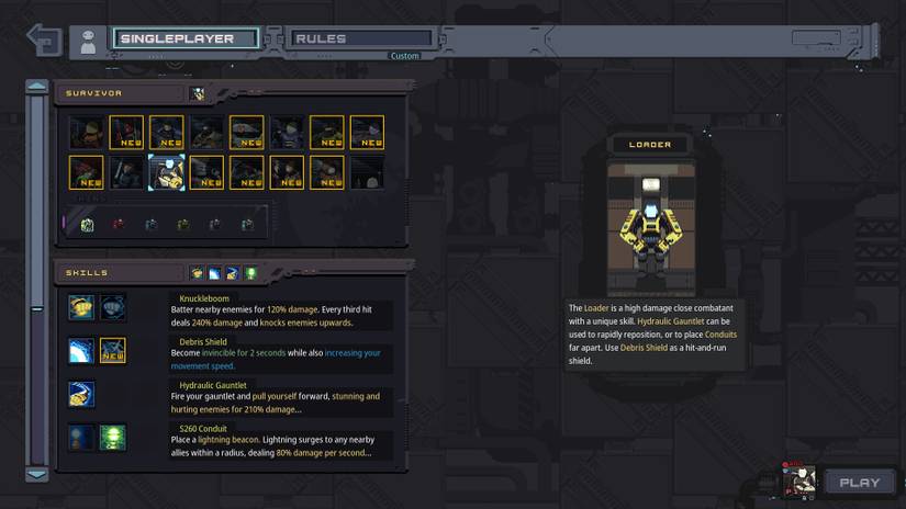 Loader in Risk of Rain Returns 