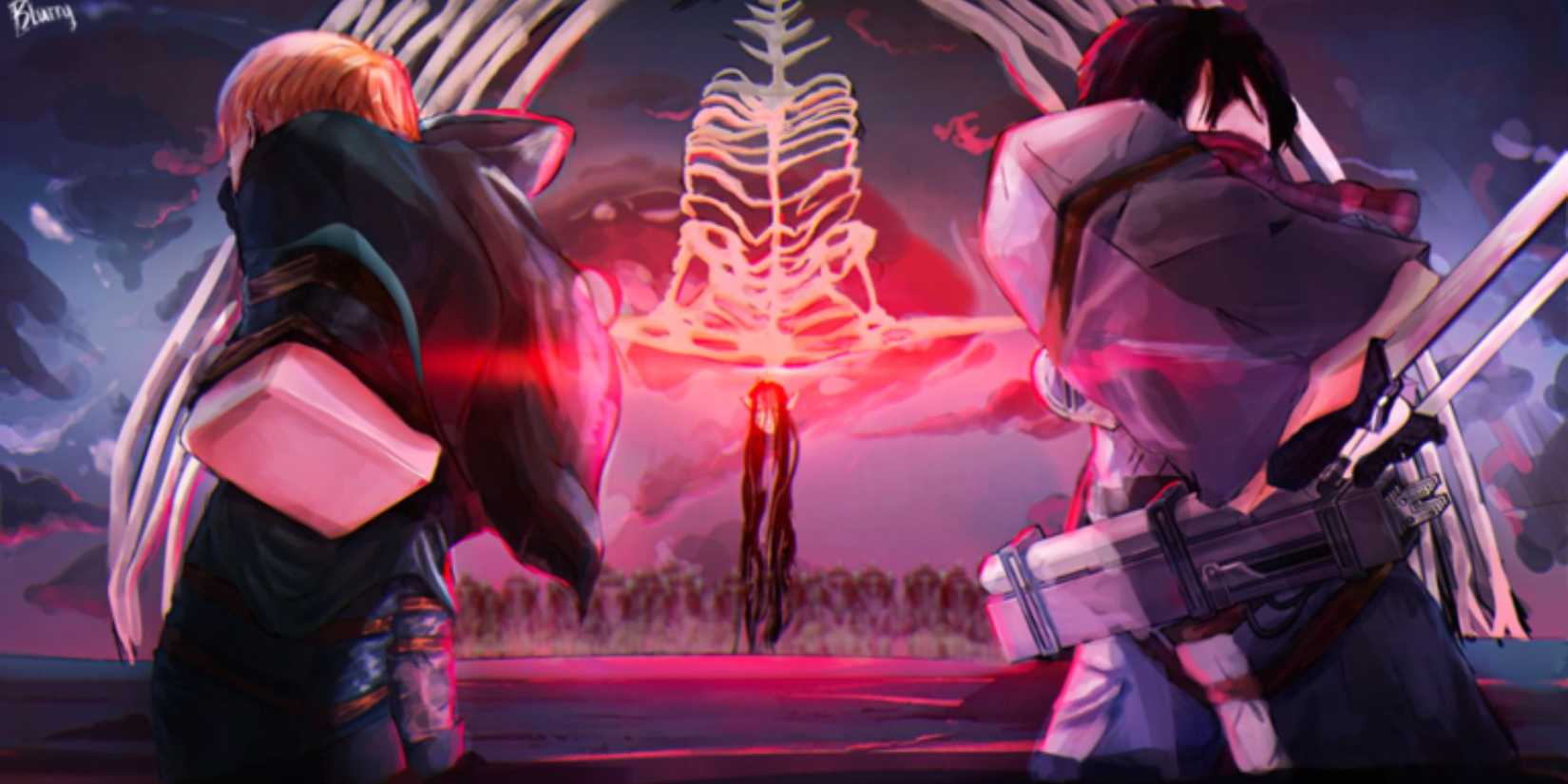 Attack on Titan Revolution: two characters