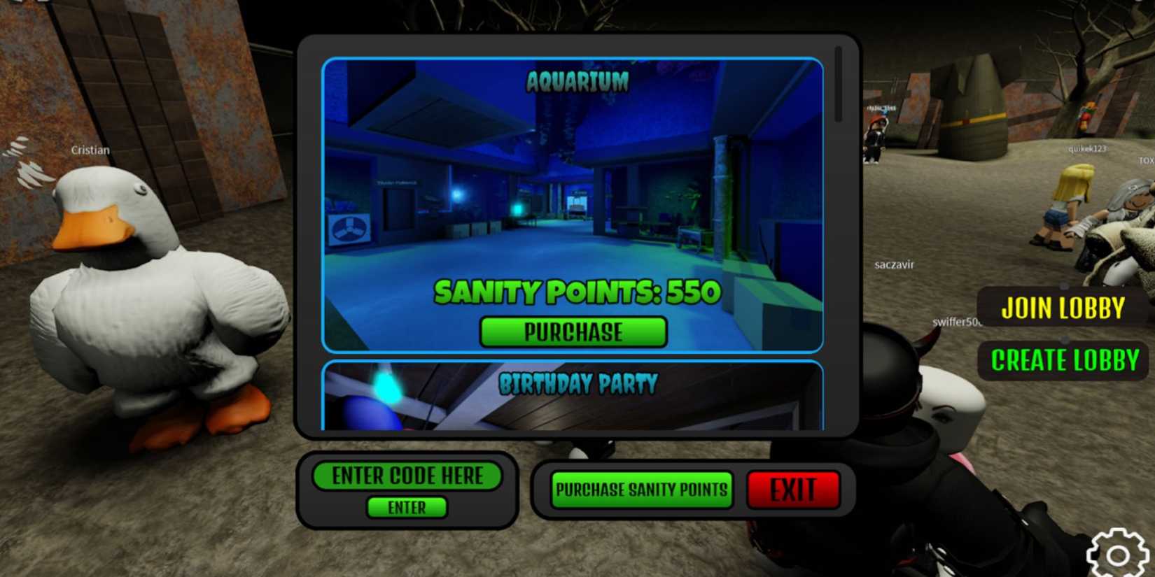 Roblox Radiant Residents: an Enter Code Here field