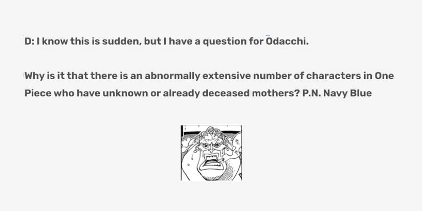 SBS moms die one piece