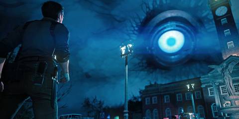 Sebastian Looking At An Eye In The Sky