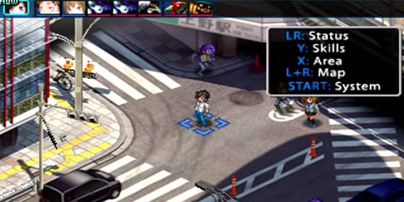 Characters getting ready for battle in Shin Megami Tensei Devil Survivor 2: Record Breaker