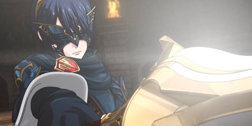 Marth aiming her sword in Fire Emblem Awakening
